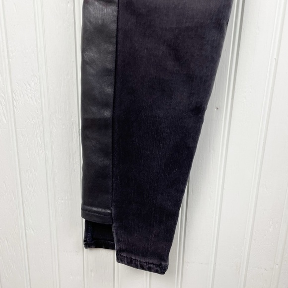 Frame Denim Le Skinny De Jeanne Tuxedo Stripe Jeans Dunlop Coated Tux Size 27 - Picture 7 of 10